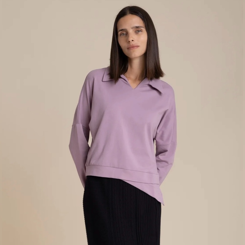 Cute purple assymetrical sweatshirt